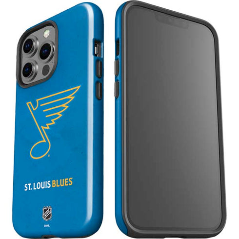 NHL St. Louis Blues Distressed iPhone 15 Pro Impact Case